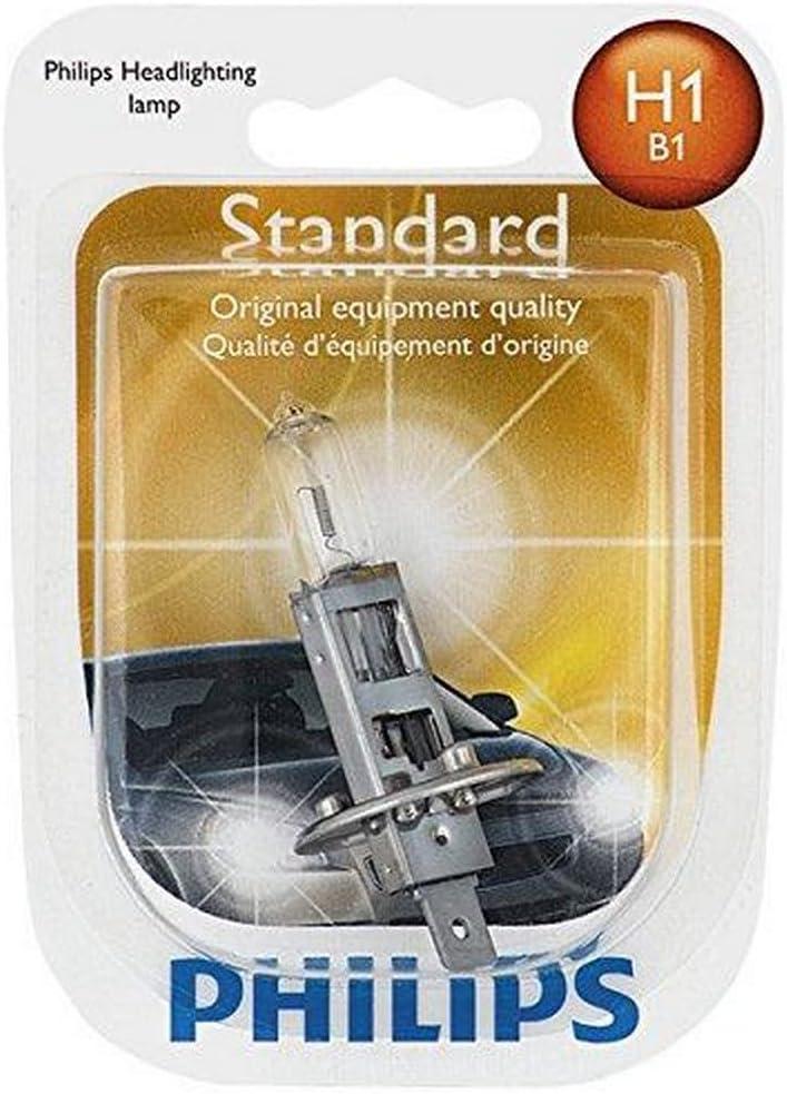Philips 12258B1 H1 Standard Halogen Replacement Headlight Bulb, 1 Pack