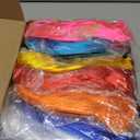 PLULON 10 Pcs Colorful Bob Wigs with Heart Plastic Sunglasses Hair Cap for Women, Costume Colorful Cosplay Wig Daily Party Hairpieces for Bachelorette Neon Party Favors, Halloween Decorations (Multicolor)