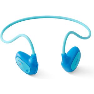 Open Ear Bluetooth Wireless Headphones with MIC for Children, OpenBuds Kids, Ultra-Light, Portable and Safer for iPad, Tablet or Computers (Navy Blue)