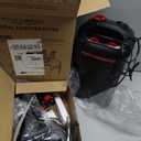 PONDFORSE Canister Filter, External Aquarium Filter Ultra-Quiet Water Circulation Cleaning Machine with Media for Fish Tanks and Aquariums (Medium, Black)