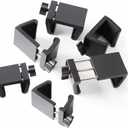 Universal Heavy-Duty Outdoor Furniture Clips for Wicker Patio Furniture, Anti-Separation Locking System for Sectional Couch, Secures up to 2.5" Square & Round Tubes (6pcs)