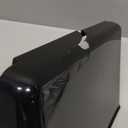 Gawerk Clear Acrylic Single Pocket, Plastic Hanging Wall Mount File Holder for Office Home (Black, 3 Pack)