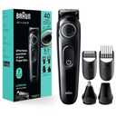 Braun All-In-One Style Kit Series 3 3450, 5-in-1 Trimmer for Men with Beard Trimmer, Ear & Nose Trimmer, Hair Clippers & More, Ultra-Sharp Blade, 40 Length Settings and Washable