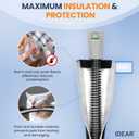 Improved Version Climate Line Air Hose Compatible with Airsense 11 and Aircurve 11 Only, Comes with Full-Length Zipper Fleece CPAP Hose Cover - IDEAR Reusable CPAP Supplies Great-Value Bundle