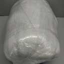 HYLEORY All Season Queen Size Bed Comforter - Cooling Goose Down Alternative Quilted Duvet Insert with Corner Tabs - Winter Warm - Machine Washable - White