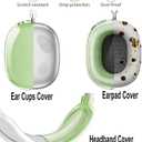 [3 in 1] Cases Cover for AirPods Max Ear Pad Case/Headband Cover/Ear Cups for Apple AirPods Max (2024/2020) ([3 in 1] Green)
