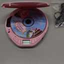 Gueray Portable CD Player with Earphones,CD Discman for Car Home with Anti-Skip Shockproof Protection,Personal CD Music Player with LCD Display Support PROG Memory Function (Pink)