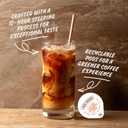 JAVA HOUSE Salted Caramel Latte Cold Brew Coffee Capsules, 1.35 Fluid Ounces (12 Count) Peel and Pour, TSA Approved, Travel Friendly Cold Brew, Hot or Iced (EXP 06/26/26)