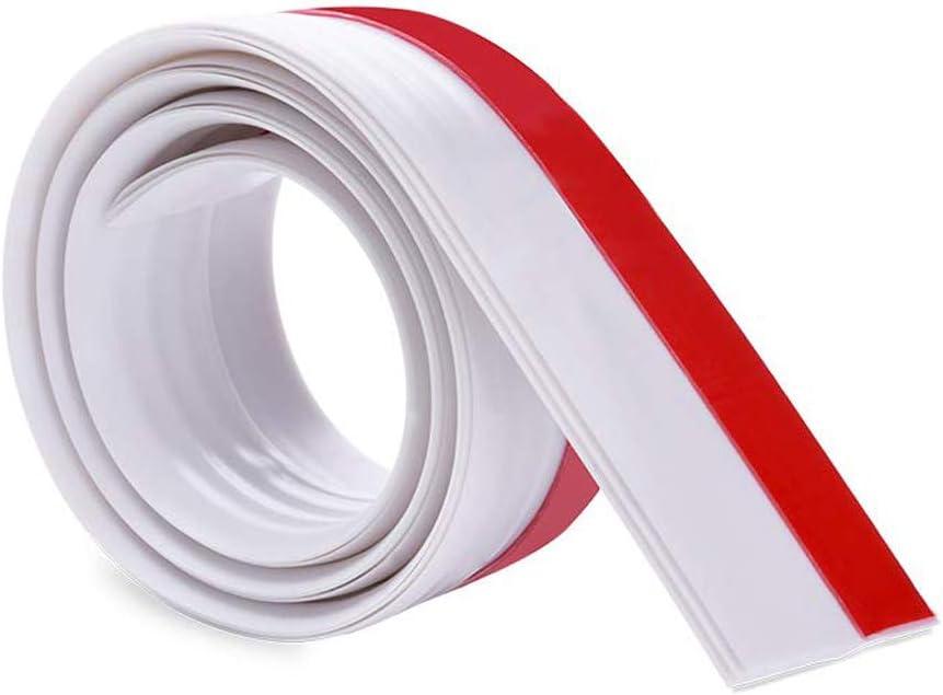 Door Strip Bottom Seal Under Door Sweep Weather Stripping Noise Stopper (White, 5cm Width X 1.2m Length)
