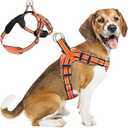 Dog Harness for Medium Dogs Back D-Ring Control No Choking Pressure-Free Chest Design Comfortable Padded Adjustable Reflective Vest Harness for Daily Walks Training Easy Control Outdoor Use Secure Fit