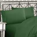Elegant Comfort Wrinkle & Fade Resistant 1500 Premium Hotel Quality Microfiber Ultra Soft Luxurious 2-Piece Pillowcases, Standard Size, Hunter Green