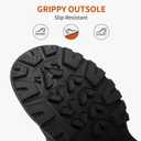 binkasen Womens Snow Boots Warm Winter Fur Lined Waterproof Ankle Booties Comfortable Outdoor Trekking Shoes Black US 10