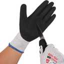 A3 Cut Resistant Gloves, Double-Layer Nitrile-Coated Safety Gloves For Automotive Repair, Heavy Machinery Processing, Logistics Handling, Woodworking, Durable, Machine Washable, M