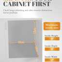 Upgraded Stainless Steel Pull-Out Trash Can Holder, Heavy-Duty Slide-Out Cabinet Organizer for 711 Gallon Bins, Black(Trash Can Not Included)