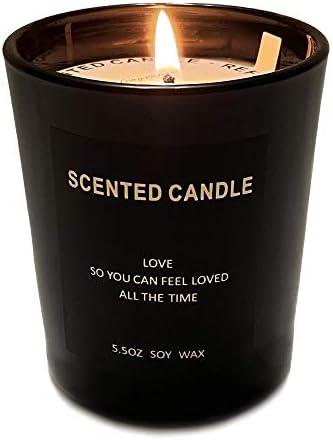 Aucess Valentine's Day Aromatherapy Candle for Home Scented(Light Fragrance), Christmas Candles, 7 Kinds of Natural Fragrance,Mix Environmentally Friendly and Harmless Soy Wax (5.5 oz)