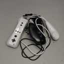 2 Pack Wii Controllers with Motion Plus, Includes Black and White Wii Remotes and Wii Nunchucks
