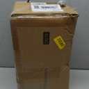 OasisCraft Outdoor Christmas Tree Frosted Urn Filler, Pre-lit Artificial Xmas Tree with LED Lights, 18 Inch Small Christmas Tree with Cones & Red Berries (1ft 6in, Green & Warm Light)