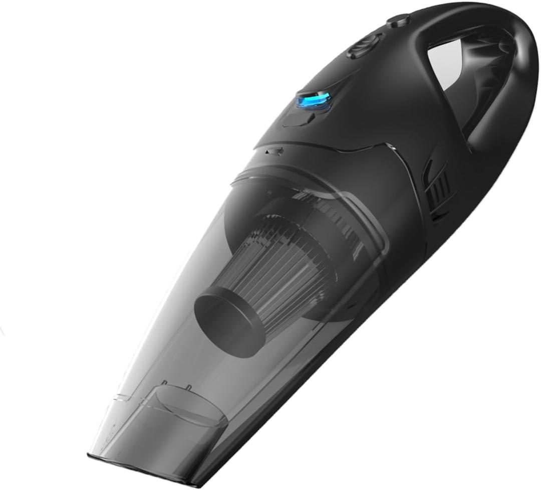 BSRCO Handheld Vacuum Cordless, 30 Min Runtime & USBC, 8KPa Strong Suction, 1.43lbs Lightweight with LED Light, for Car Seats, Home & Pet Hair Quick Cleanup