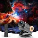 Rossetta 3D Projector, Mini HD 3D Galaxy Projector with Bluetooth Speaker & Remote, 1/2H Timer, 60 Themes, Night Light for Kids Bedroom, Room Decor, Birthday & Christmas Gifts for Adults, Girls, Boys (Gray)