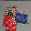 3 Pcs Christmas Dog Sweater Dresses Xmas Costumes for Small Dogs Winter Warm Puppy Cloth Xmas Holiday Sweaters Christmas Dress Outfit for Dachshund Chihuahua Maltese Puppy Girls(S)