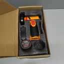 Angle Grinder, Geevorks Electric Grinding Tool 19500RPM, Mini Grinder Handheld Cutter for Cutting Polishing Ceramic Tile Wood Stone Steel, with 2 Cutting Disc/2PCS 1200mAh Battery, Yellow