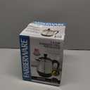 Farberware Electric Coffee Percolator, FCP240, Stainless Steel Basket, Automatic Keep Warm, No-Drip Spout, 4 Cup, Black/Silver