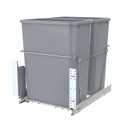 Double Pull-Out Trash Can for Under Kitchen Cabinets Include Double 35QT Trash Bin Doesn't Include Door Fittings, Bottom-Mount Recycling Bin