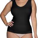 Vanity Fair Camisole, Everyday Layers, Top, Cami for Women, Spin Tank-Midnight Black, Small