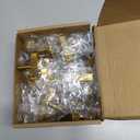 25 Pack Gold Cabinet Knobs Brushed Gold Drawer Knobs T Brass Cabinet Pulls for Kitchen Cupboard & Drawer Hardware
