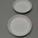 2 Pack Plant Saucer Pot Trays, 4 6 8 10 12 14 15 Inch Plant Saucers Water Catcher Tray for Indoor & Outdoor Planters,Durable Ceramic Plant Tray for Flower Pot （6 inch White）