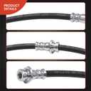A-Premium Front Passenger Brake Hydraulic Hose Compatible with Select Nissan Models - Maxima 2016 2017 2018 2019, 3.5L - Replace# 462104RA0B