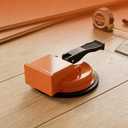 Upgraded Heavy Duty Tool, Enhanced Vacuum Suction CupStrong Suction Cup Laminate Flooring Gap Closer, Iron Base Repair Kit for Wood, Vinyl, Tile Floors (Orange)