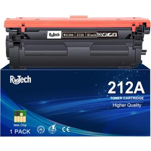212A W2120A Black Toner Cartridge,Compatible Replacement for HP 212 A 212X W2120X, for Color Laserjet Enterprise M554 M555 Flow MFP M578 Printer, with Upgraded Chip,No Fading,No Streak