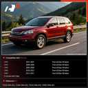 A-Premium 4PCS Window Molding Trim Weather Stripping Kit Compatible with Honda CR-V CRV 2007-2011, Chrome Outer Door Weatherstrip Window Seal Belt, Replaces 72410-SWA-A01, 72450-SWA-A01
