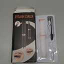 Heated Eyelash Curler, 2-in-1 Clip-Type Design, 3 Temperature Modes, USB Rechargeable Electric Eyelash Curler, 24H Long-Lasting Curl, Gift for Women, White-EA