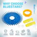 BlueStars Pool Cleaner W70329 Finned Disc & W69698 Diaphragm & W70327 Foot Pad Kit Replacement - Compatible with Zodiac Baracuda G2,G3 or G4, Ranger 1500 Models, etc
