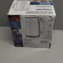 BLACK+DECKER 1.7L Cordless Electric Kettle, KE1560W, Premium Texture, Water Window, Rapid Boil, Auto Shutoff, White