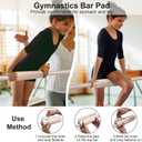 Tepemccu Expandable Gymnastics Bars, Adjustable Height Gymnastic Horizontal Bars, Children Folding Training Bar for Kids