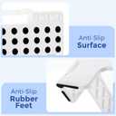 ACKO Folding Step Stool -13inch Height Premium Heavy Duty Foldable Foot Stool for Kids and Adults, Kitchen Garden Bathroom Stepping Stool White