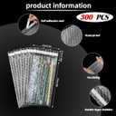 Frienda 300 Pcs Clear Self Sealing Bubble Cushion Bags Double Wall Bubble Pouch Bag Plastic Shockproof Protective Packing Bags for Small Business Moving Shipping Packaging Storage(4" X 8")