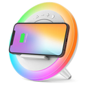 Swarmir Bluetooth Speaker with Lights, Wireless Charging Speaker, Best Birthday Gift Ideas Teenage,Applicable for Bedroom/Teen Girl Gifts/Please use The Original Adapter(5W Wireless Charging)