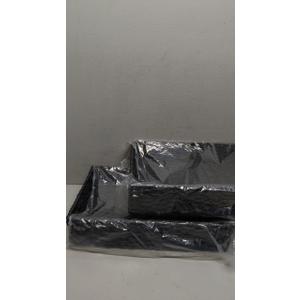 All Black Paper Toilet Roller, Pack of 2 