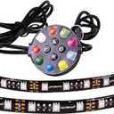 Alpena - MultiGloz Starter Kit, Car LED Lights Exterior & Interior Strips, AlpenaLink RGB LED Strip Lights for Cars, SUVs, Trucks, & More, 12-Inch Vehicle Interior LED Strips, 12V DC Systems, 2 Strips