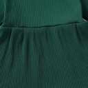 YOUNGER TREE Toddler Baby Girls Fall Clothing Solid Cotton Pit Irregular Skirt Winter Dress Long Sleeve Skirt Outfits (Green)