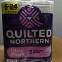 Quilted Northern Ultra Plush Toilet Paper, 24 Mega Rolls = 96 Regular Rolls, 3X Thicker*, 3 Ply Soft Toilet Tissue