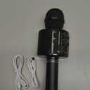 KIDWILL Wireless Bluetooth Karaoke Microphone for Kids and Adults, 5-in-1 Portable Handheld Karaoke Mic Speaker Player Recorder with Adjustable Remix FM Radio for Girls Boys Teens Adults (Matte Black)