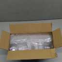 Qeirudu 2 oz Mini Dessert Cups with Lids and Spoons -100 Pack Plastic Shooter Cups for Desserts Small Square Serving Cups for Party Individual Pudding Parfait Jello Ice Cream