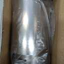 Stainless Steel Car Exhaust Tip, 2.5" Inlet 3.3" Outlet Adjustable Chrome-Plated Finish Exhaust Tailpipe, Car Exhaust Pipe Modification Tail Throat Tail Pipe, Fit for Most Cars (Straight, Silver)