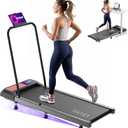 Walking Pad Treadmill with Handle Bar, 8% Incline Under Desk Treadmill