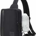 MYHOZEE Sling Bag Crossbody Backpack Purse - 2 in 1 Nylon Cross Body Bag Diaper with Wipes Pouch, Water Bottle Pocket